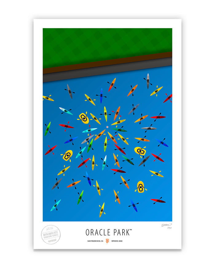 Minimalist Oracle Park Art Print