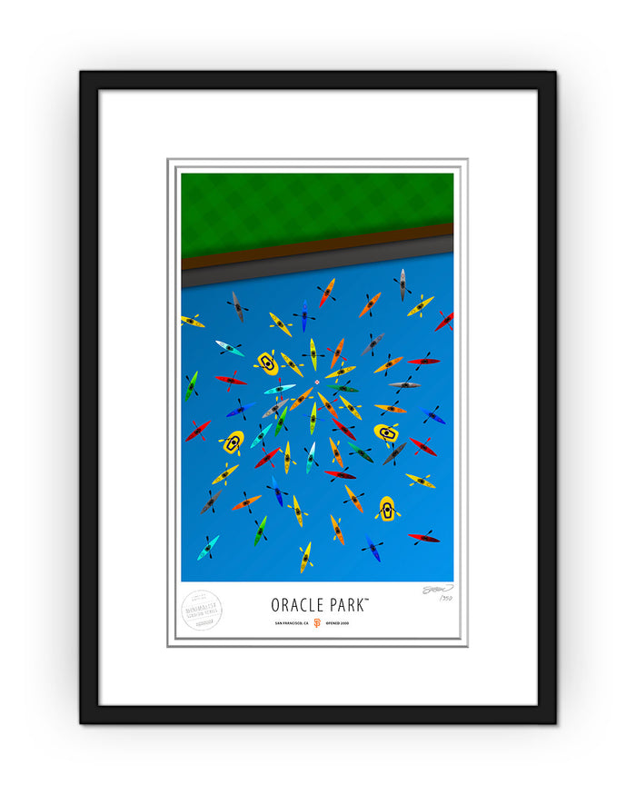 Minimalist Oracle Park Art Print
