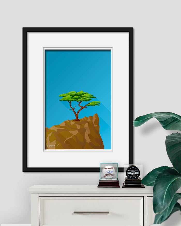 Minimalist Pebble Beach Art Print
