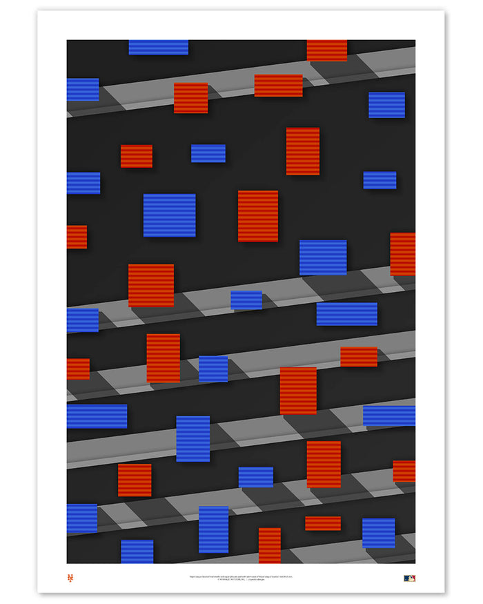 Minimalist Shea Stadium Art Print