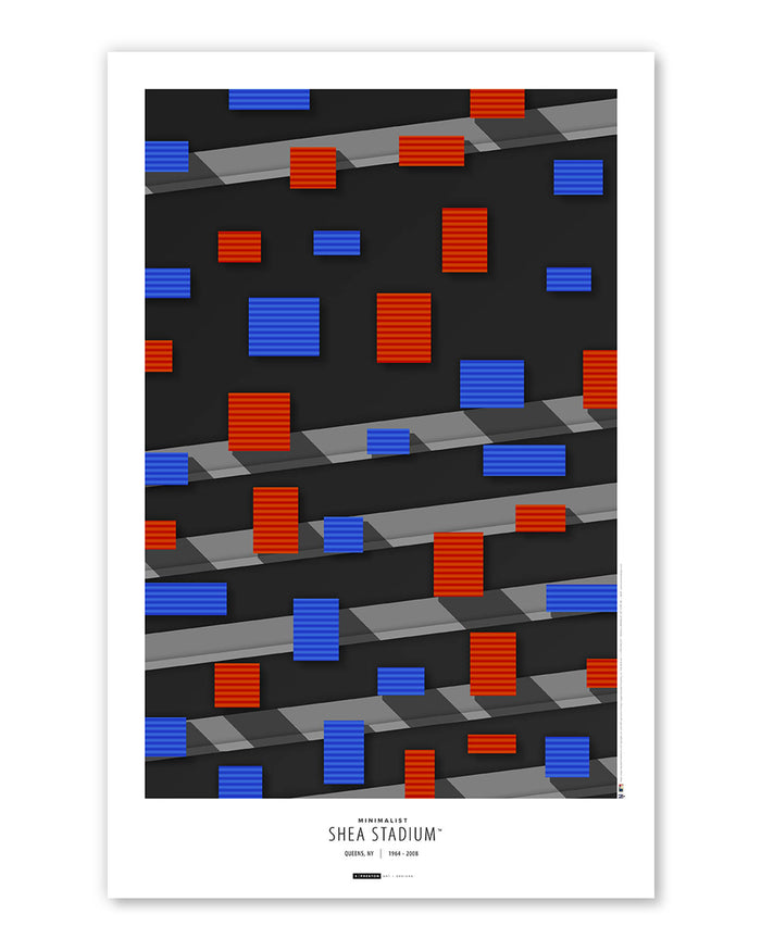 Minimalist Shea Stadium Art Print