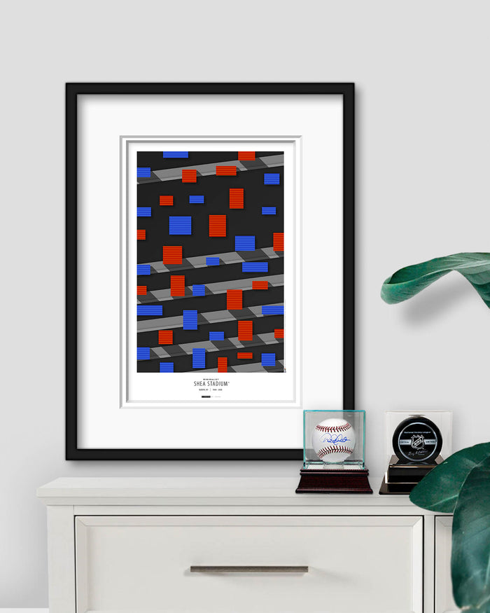 Minimalist Shea Stadium Art Print