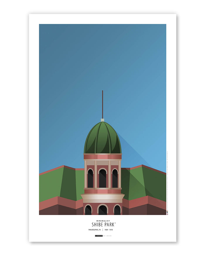 Minimalist Shibe Park Art Print