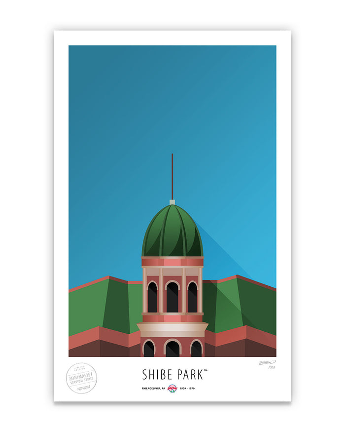 Minimalist Shibe Park Art Print