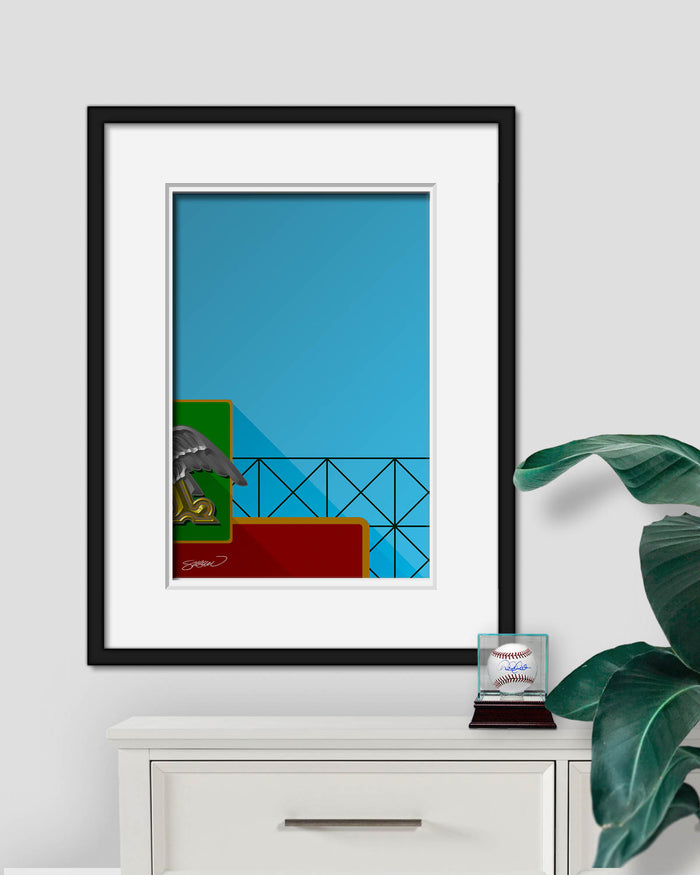 Minimalist Sportsman's Park Art Print