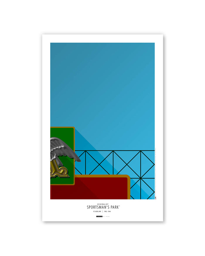 Minimalist Sportsman's Park Art Print