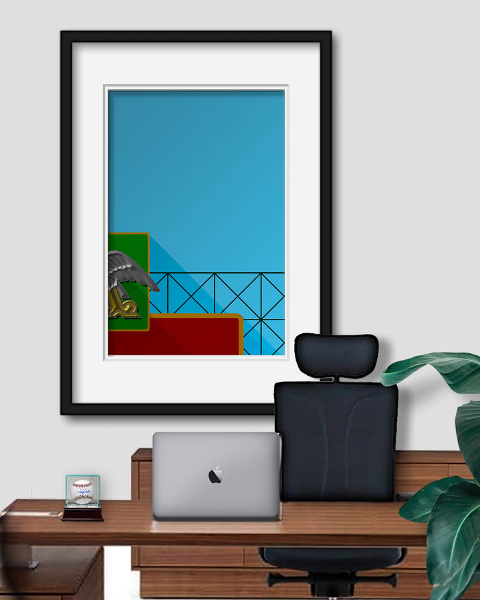 Minimalist Sportsman's Park Art Print