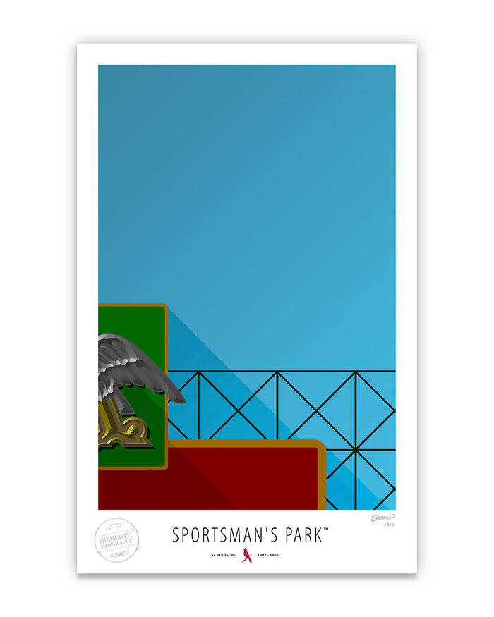 Minimalist Sportsman's Park Art Print