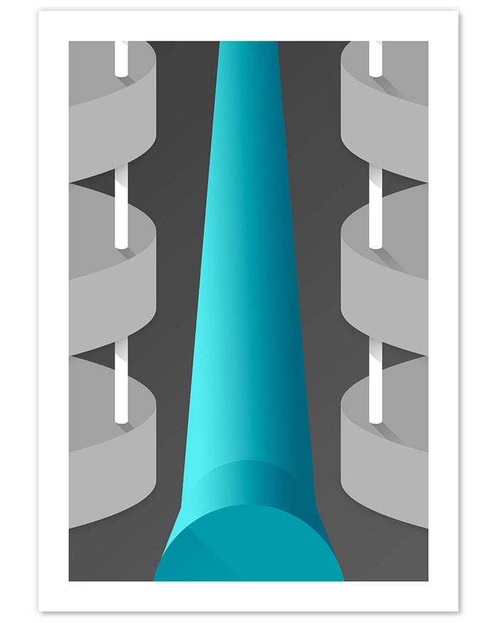 Minimalist Sun Life Stadium Art Print