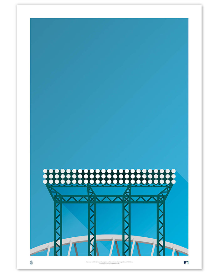 Minimalist T-Mobile Park Art Print (Floodlights)