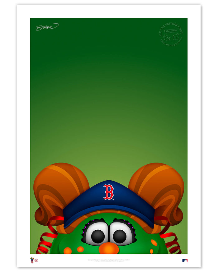 Minimalist Tessie the Green Monster