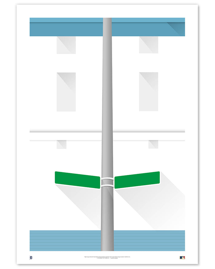 Minimalist Tiger Stadium Art Print