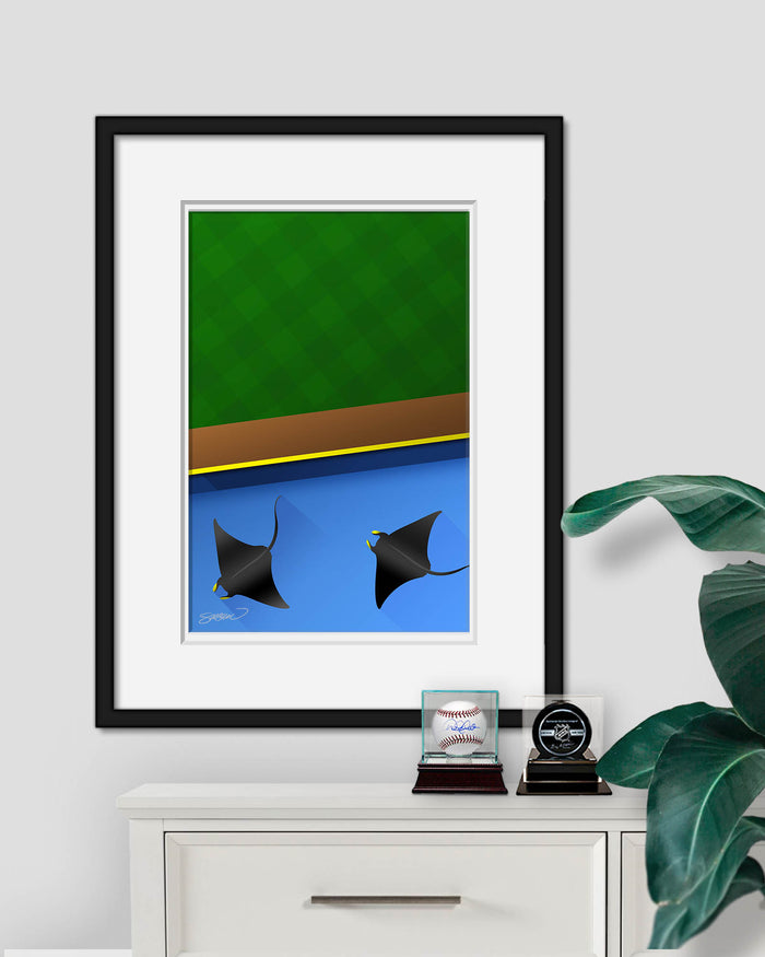 Minimalist Tropicana Field Art Print
