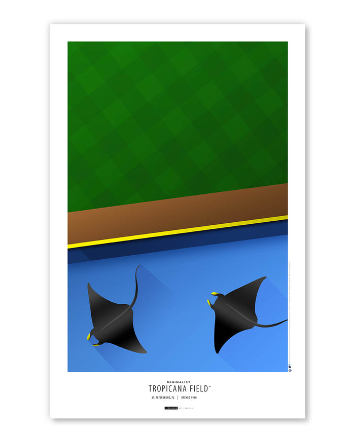 Minimalist Tropicana Field Art Print