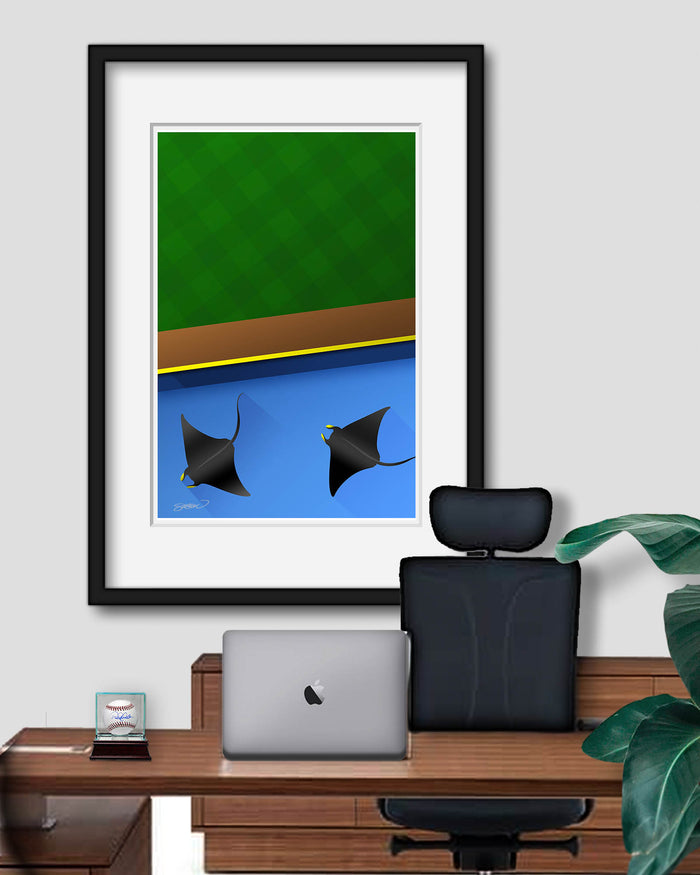 Minimalist Tropicana Field Art Print