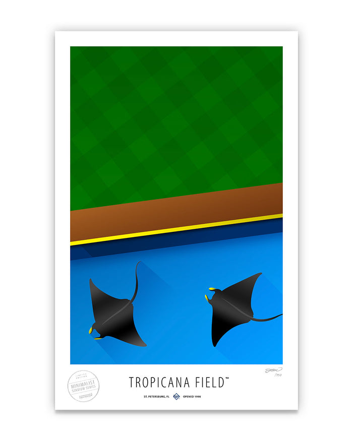 Minimalist Tropicana Field Art Print