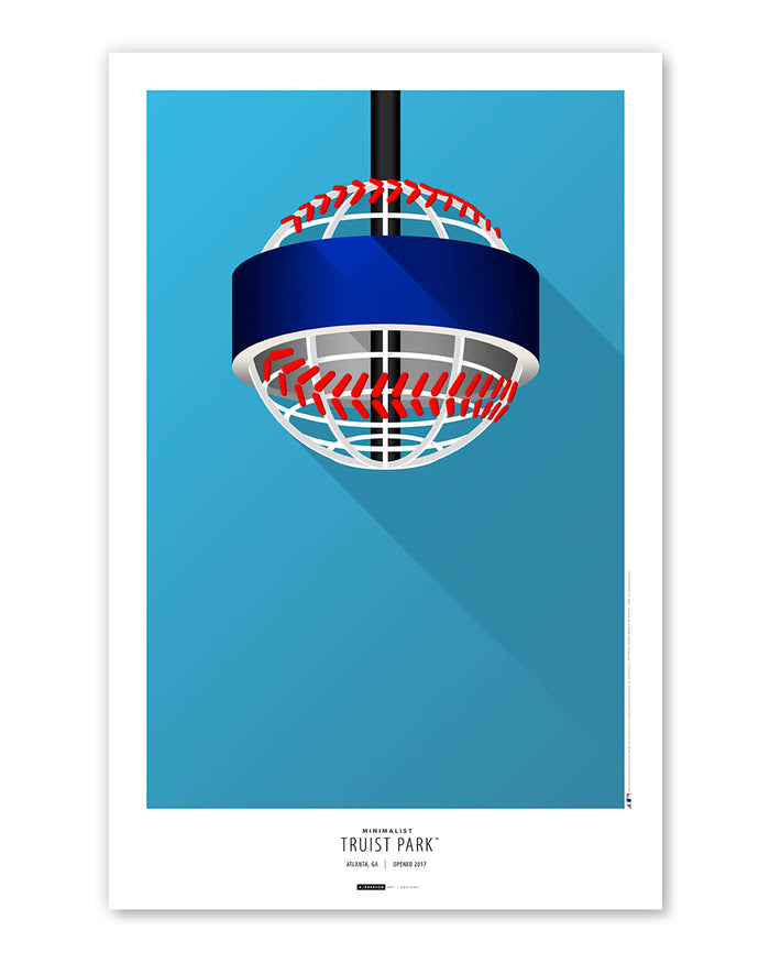Minimalist Truist Park Art Print