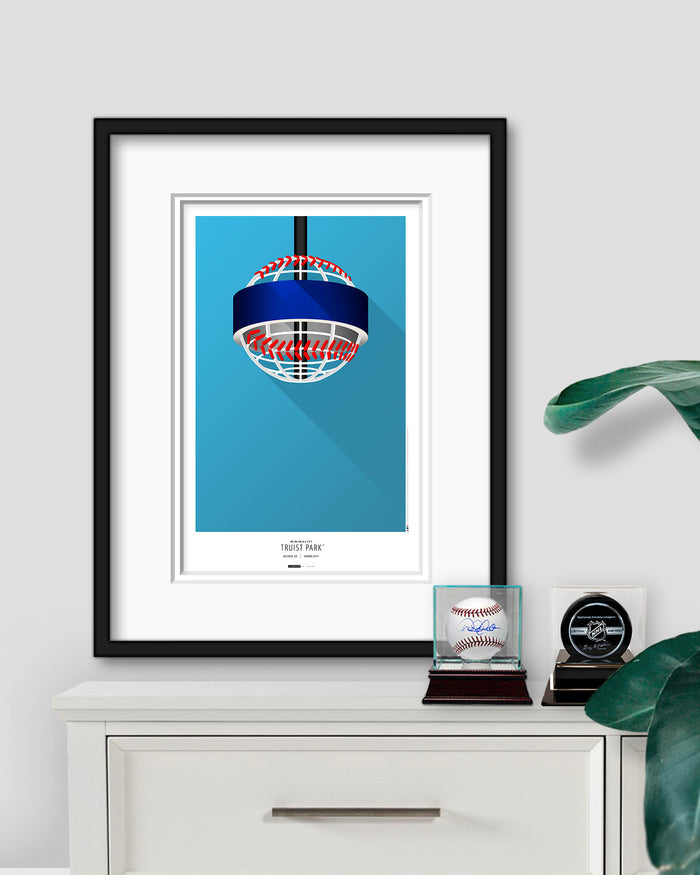 Minimalist Truist Park Art Print