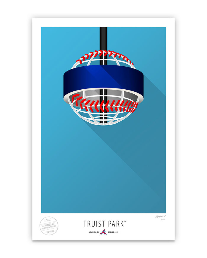 Minimalist Truist Park Art Print