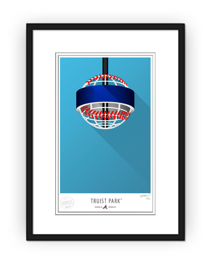 Minimalist Truist Park Art Print