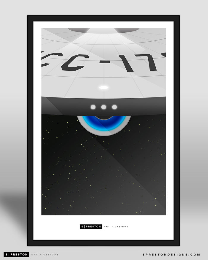 Minimalist Movies - USS Enterprise Poster Print Star Trek - S Preston