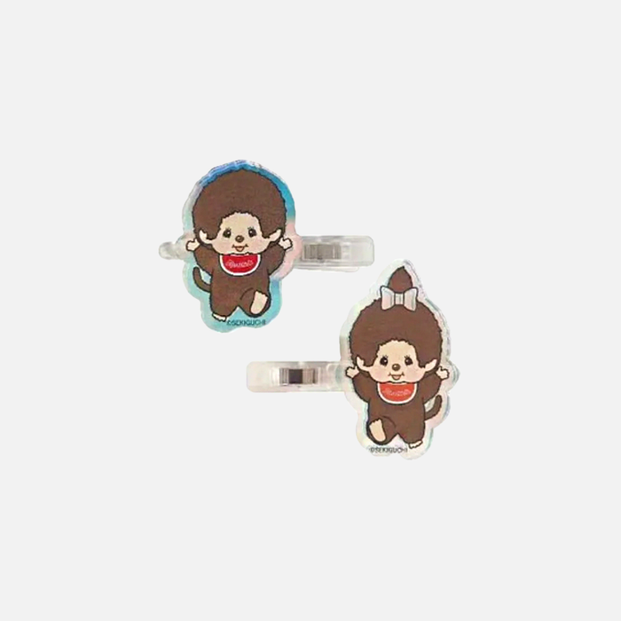 Monchhichi Acrylic Hair Clip Set 2 pcs