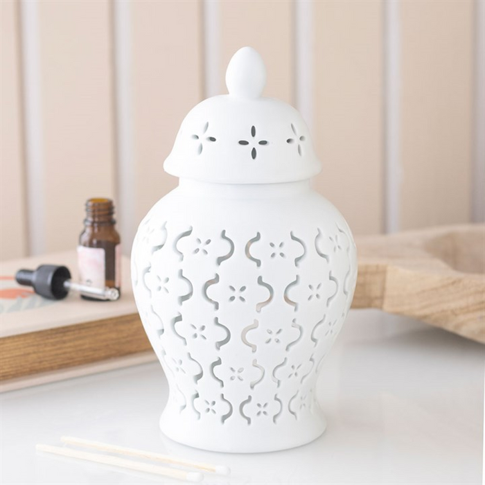 Moroccan Lantern Cut Out Oil Burner and Wax Warmer 🇬🇧