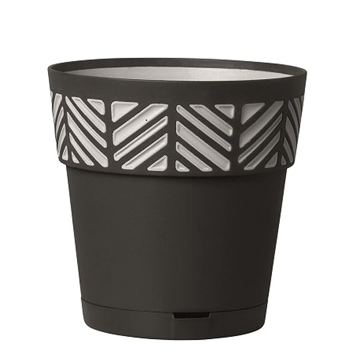 Mosaic cm.19 (7.5")  Black With White Mosaic