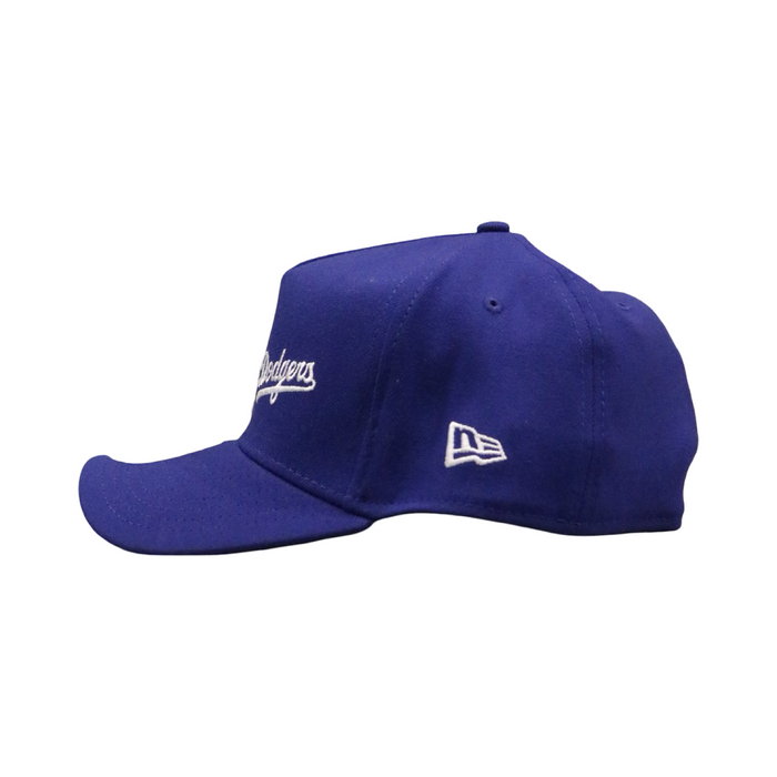 New Era 3930 AFrame Double Logo Los Angeles Dodgers Cap Team Colour Blue White
