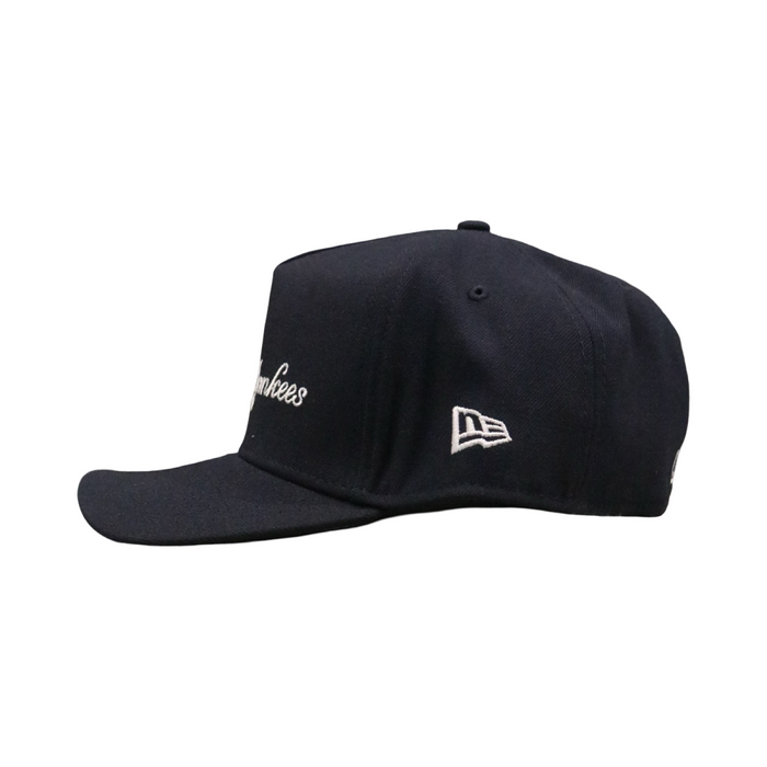 New Era 3930 AFrame Double Logo New York Yankees Cap Navy White