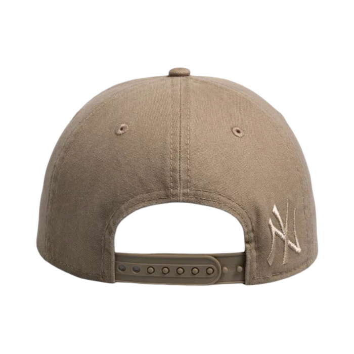 New Era 940 A-Frame Applique Distress Snapback New York Yankees Khaki Cap