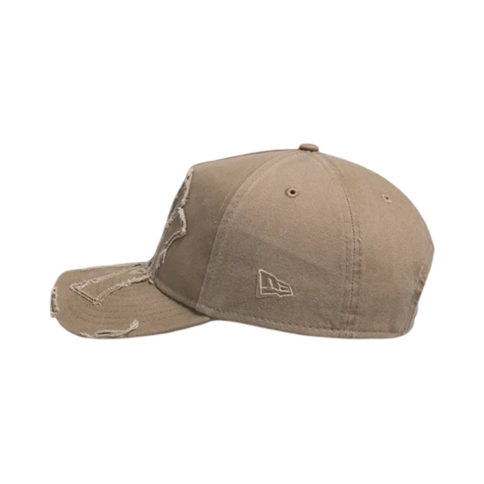 New Era 940 A-Frame Applique Distress Snapback New York Yankees Khaki Cap