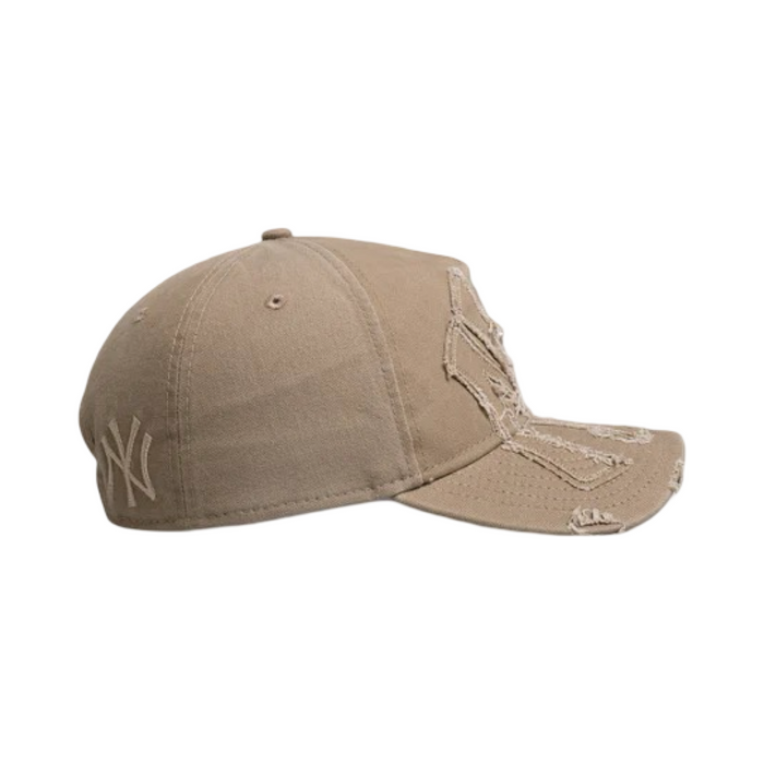 New Era 940 A-Frame Applique Distress Snapback New York Yankees Khaki Cap