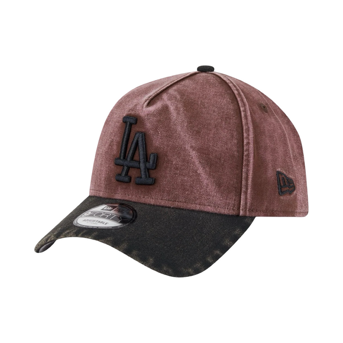 New Era 9Forty A-Frame Earthtones Los Angeles DodgersBurgundy Snapback Cap