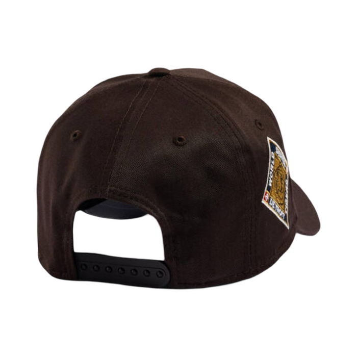 New Era 9Forty A-Frame World Series Detroit Tigers Brown Gold Snapback Cap