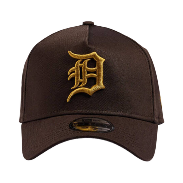 New Era 9Forty A-Frame World Series Detroit Tigers Brown Gold Snapback Cap