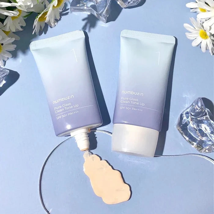 NUMBUZIN No.1 Pure Glass Clean Tone Up SPF50+ PA++++ كريم متعدد المهام لبشرة زجاجية من نمبوزين