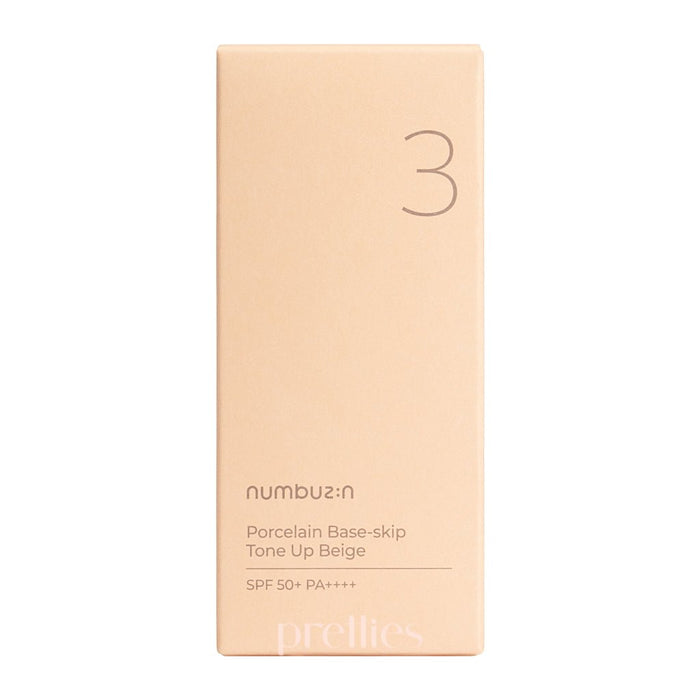 numbuzin No.3 Porcelain Base-Skip Tone Up Beige SPF50+PA++++ 50ml