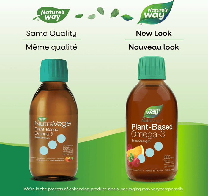 NutraVege™ Omega-3, Plant Based, Extra Strength, Cranberry Orange