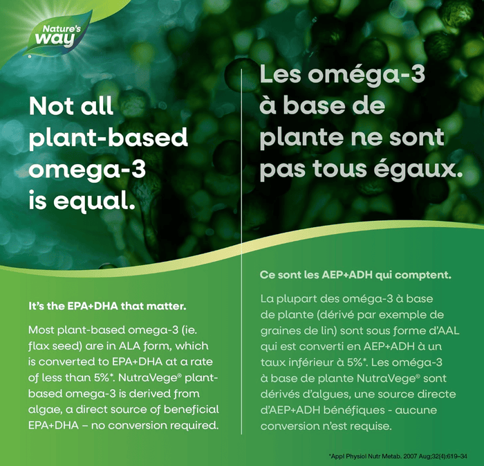 NutraVege™ Omega-3, Plant Based, Extra Strength, Cranberry Orange