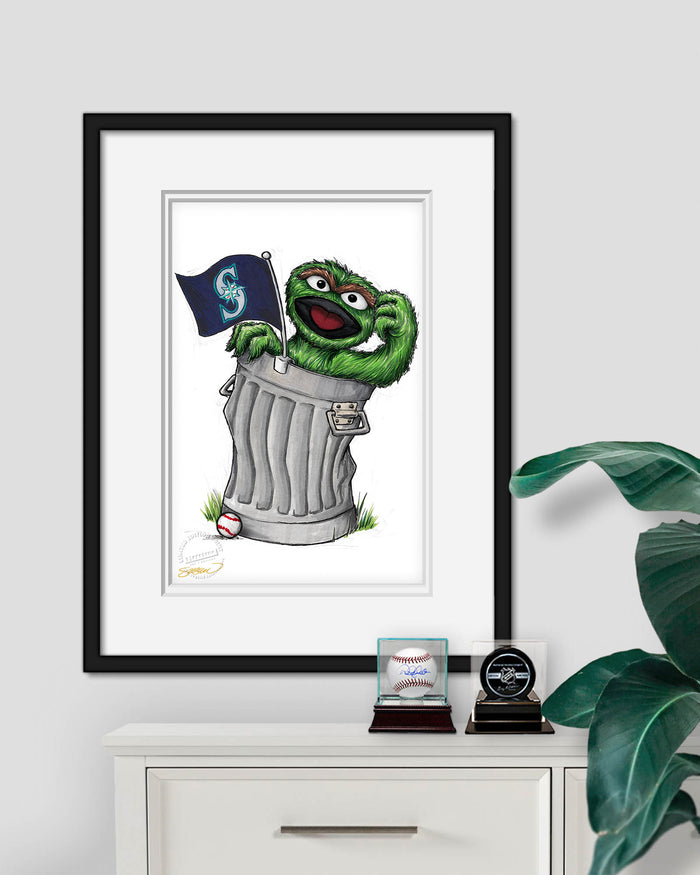Oscar Rep Your Colours x MLB Mariners Limited Edition Art Print