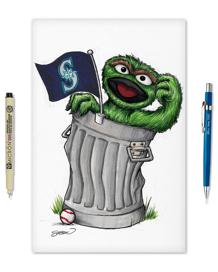 Oscar Rep Your Colours x MLB Mariners Limited Edition Art Print