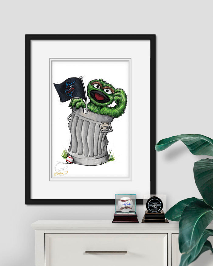 Oscar Rep Your Colours x MLB Marlins Limited Edition Art Print