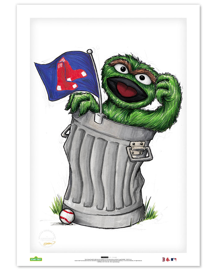 Oscar Rep Your Colours x MLB Red Sox Limited Edition Art Print