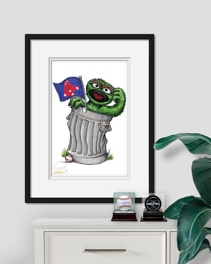 Oscar Rep Your Colours x MLB Red Sox Limited Edition Art Print