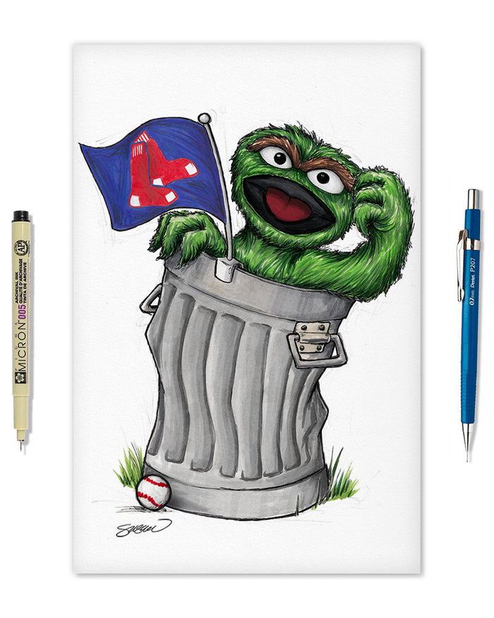 Oscar Rep Your Colours x MLB Red Sox Limited Edition Art Print