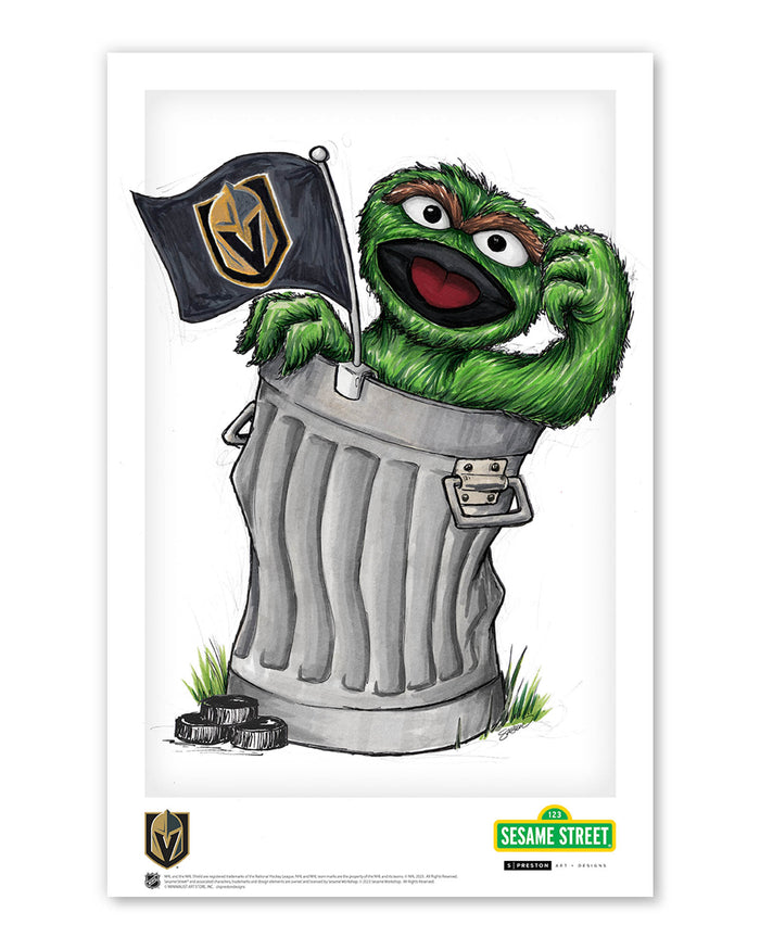 Oscar Rep Your Colours x NHL Golden Knights Limited Edition Art Print