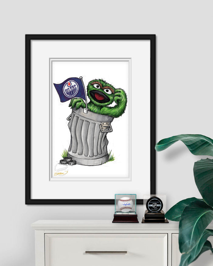 Oscar Rep Your Colours x NHL Oilers Limited Edition Art Print