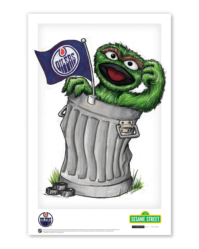 Oscar Rep Your Colours x NHL Oilers Limited Edition Art Print