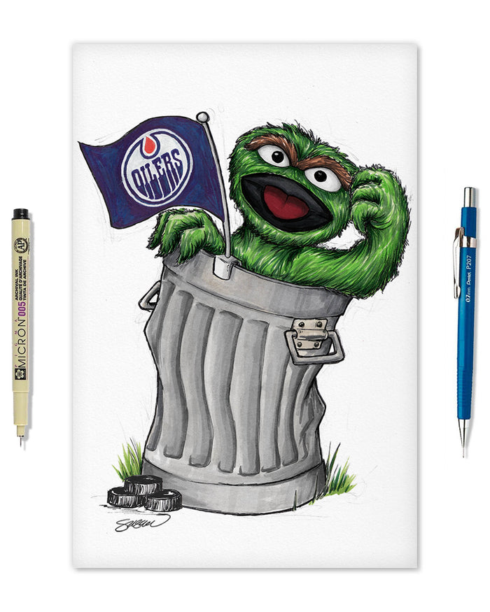 Oscar Rep Your Colours x NHL Oilers Limited Edition Art Print
